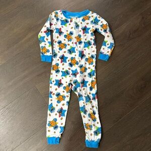 Cookie Monster Sesame Street Footed
Pajamas Size 3T